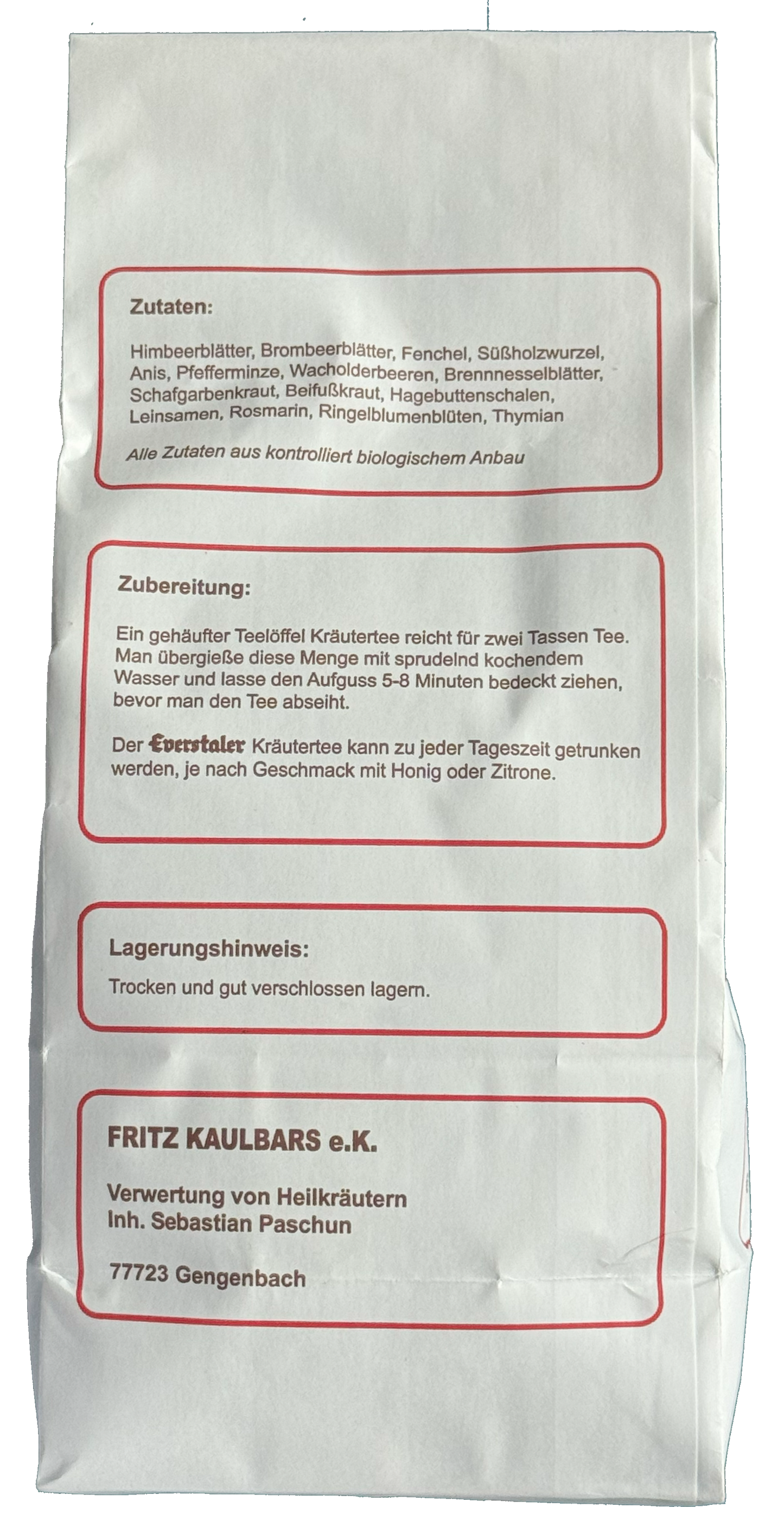 Everstaler rec. no. 23 BioHerbal tea, 300g